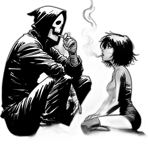 mask, comic book art, concept art, cyberpunk transparent PNG cut-out