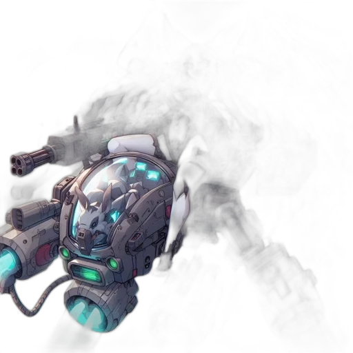 robot, weapon, mask, staff transparent PNG cut-out