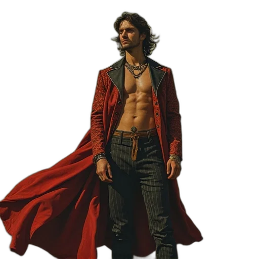 jacket, concept art, comic book art, fantasy art transparent PNG cut-out