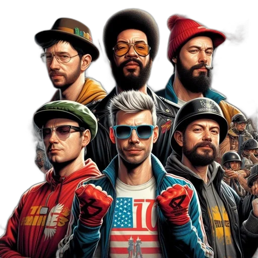 jacket, staff, comic book art, concept art transparent PNG cut-out
