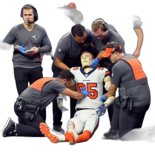concept art, football, field, injured transparent PNG cut-out