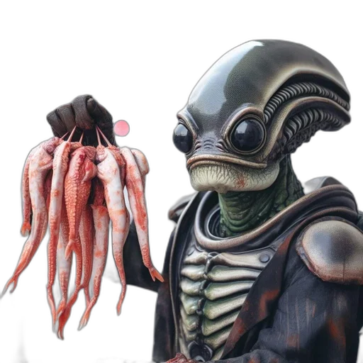 creature, animal, food, robot transparent PNG cut-out