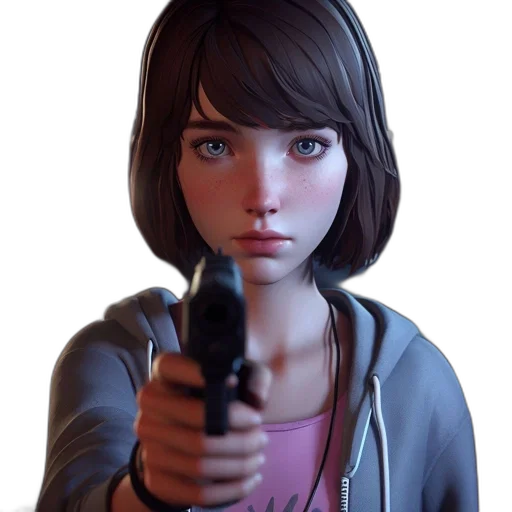 weapon, jacket, face, robot transparent PNG cut-out