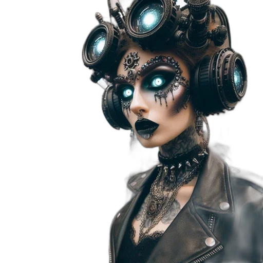robot, mask, jewelry, face transparent PNG cut-out