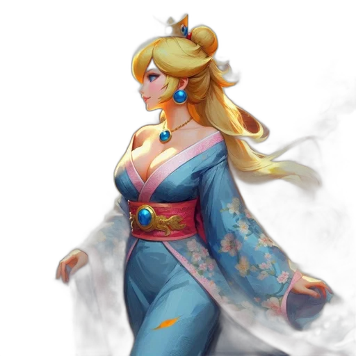 dress, staff, concept art, fantasy art transparent PNG cut-out
