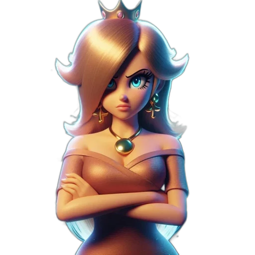 dress, crown, staff, jewelry transparent PNG cut-out