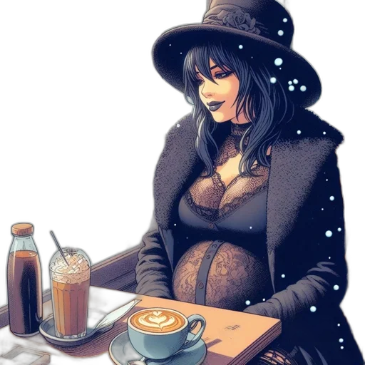 dress, food, comic book art, fantasy art transparent PNG cut-out