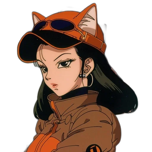 jacket, hat, staff, face transparent PNG cut-out