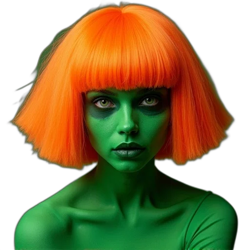 hair, mask, face, creature transparent PNG cut-out