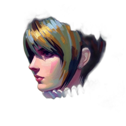 face, mask, robot, hair transparent PNG cut-out