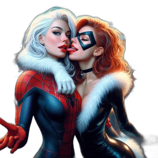 comic book art, concept art, fantasy art, two transparent PNG cut-out