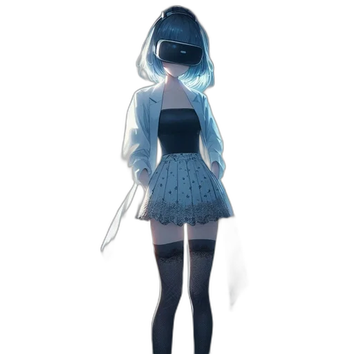 dress, robot, mask, staff transparent PNG cut-out