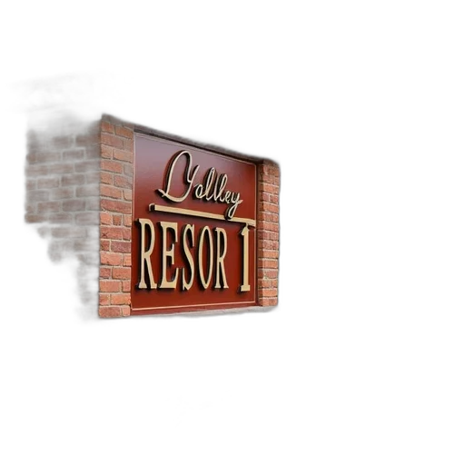 3d render, sign, suburban, valley transparent PNG cut-out