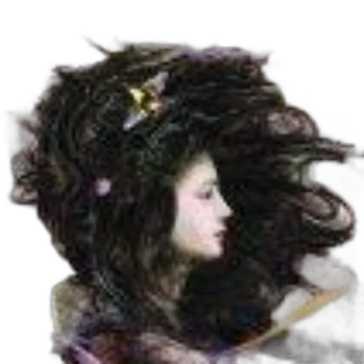hair, crown, staff, face transparent PNG cut-out