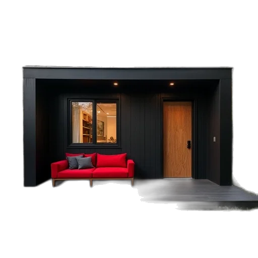 furniture, 3d render, photorealistic, dark transparent PNG cut-out