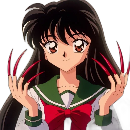 hair, weapon, anime, vaporwave transparent PNG cut-out