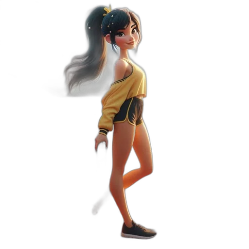 staff, dress, concept art, 3d render transparent PNG cut-out