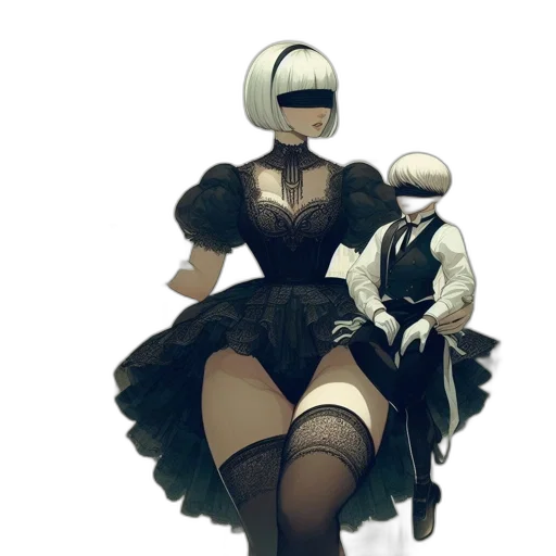 robot, mask, dress, hat transparent PNG cut-out