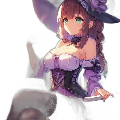 dress, hat, crown, staff transparent PNG cut-out