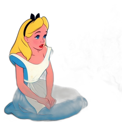 dress, crown, face, cartoon transparent PNG cut-out