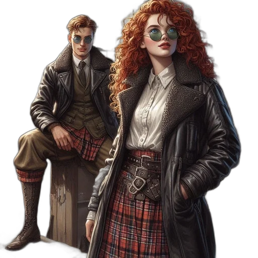 jacket, comic book art, concept art, fantasy art transparent PNG cut-out