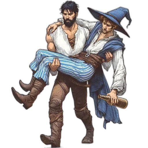 concept art, fantasy art, pixel art, watercolor transparent PNG cut-out
