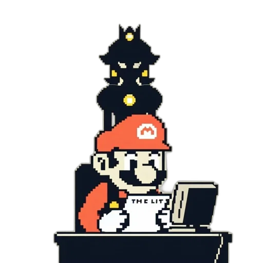crown, staff, hat, pixel art transparent PNG cut-out