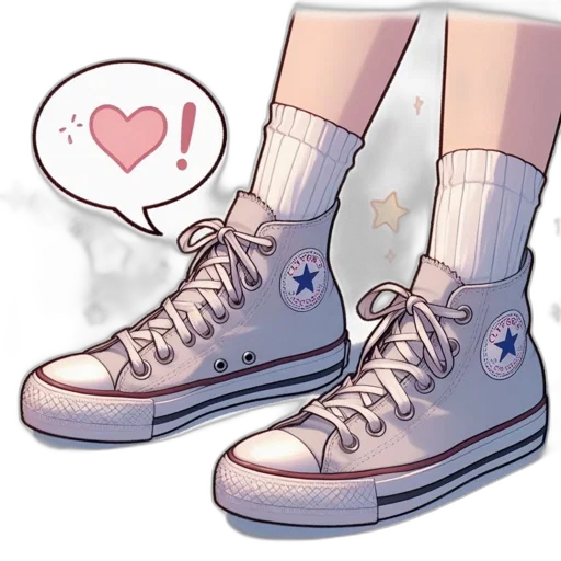 shoes, watercolor, concept art, vaporwave transparent PNG cut-out