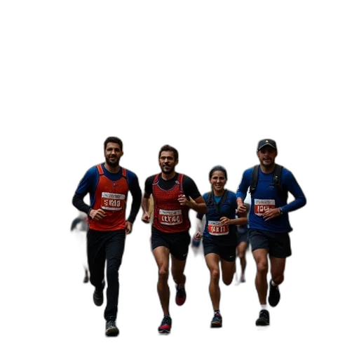 pixel art, 3d render, photorealistic, racers transparent PNG cut-out