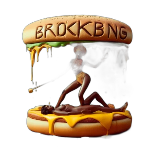 food, concept art, 3d render, unusual transparent PNG cut-out