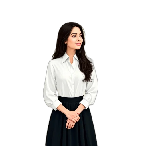 staff, dress, jacket, jewelry transparent PNG cut-out