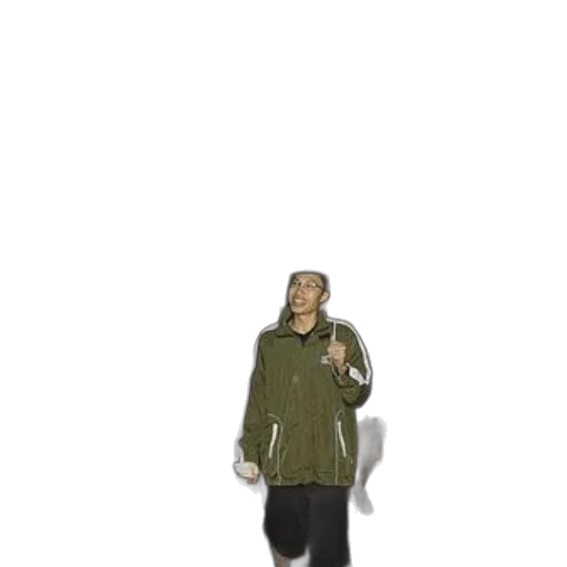 jacket, staff, creature, hat transparent PNG cut-out