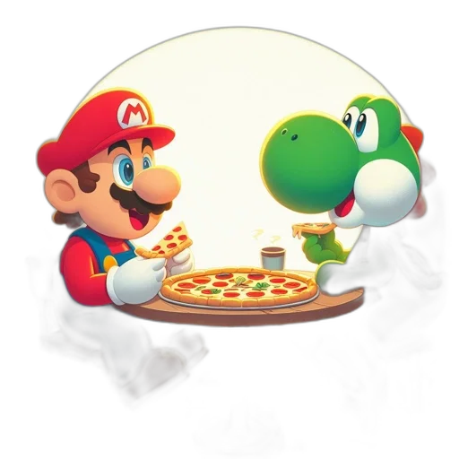 food, concept art, 3d render, pixel art transparent PNG cut-out