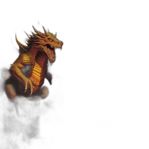 dragon, creature, fantasy art, concept art transparent PNG cut-out