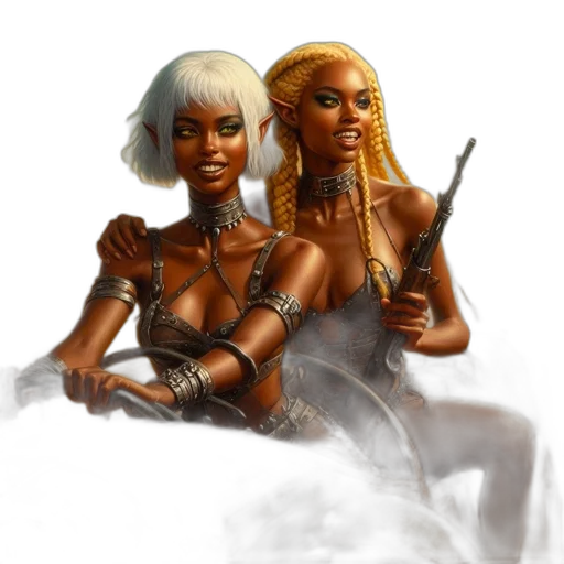 fantasy art, concept art, comic book art, pixel art transparent PNG cut-out