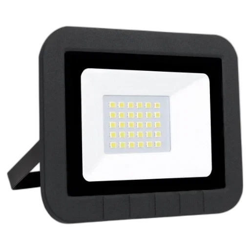 black, rectangular, led, floodlight transparent PNG cut-out