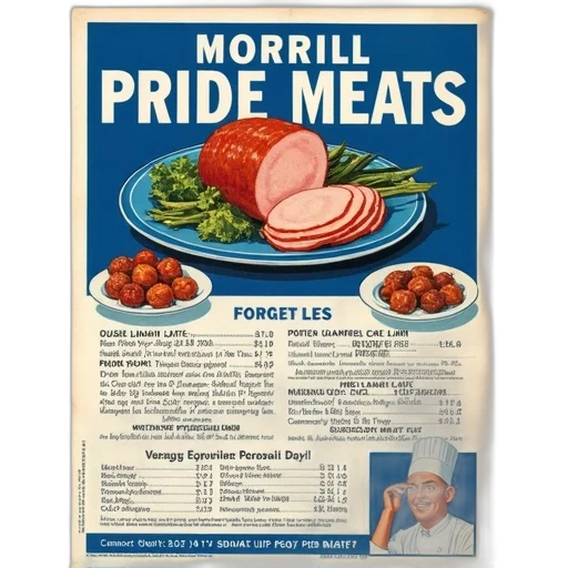 food, vintage, advertisement, featuring transparent PNG cut-out