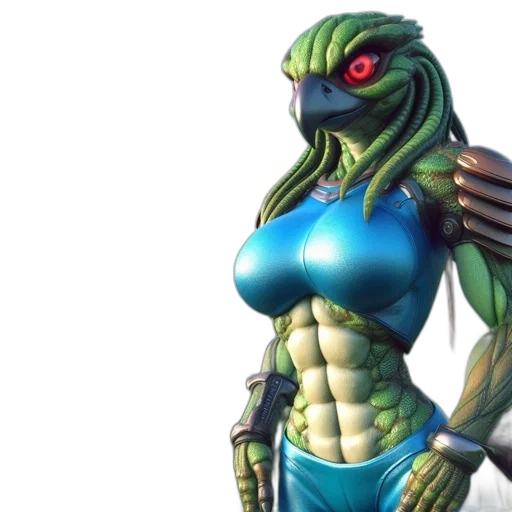 concept art, 3d render, fantasy art, anthropomorphic transparent PNG cut-out