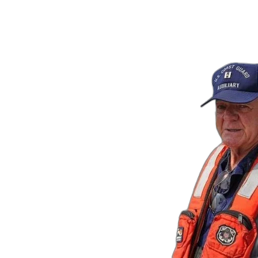 staff, jacket, hat, face transparent PNG cut-out