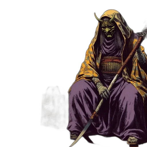 concept art, fantasy art, comic book art, dark transparent PNG cut-out