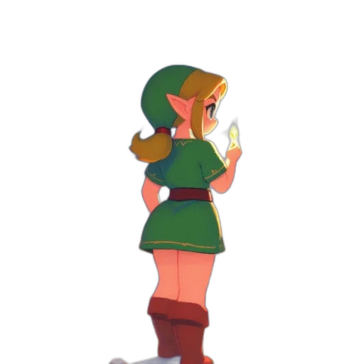dress, staff, bottle, hat transparent PNG cut-out