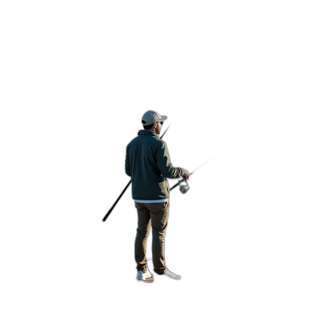 staff, jacket, weapon, hat transparent PNG cut-out