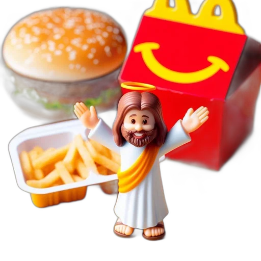 food, crown, animal, 3d render transparent PNG cut-out