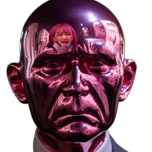 face, mask, robot, creature transparent PNG cut-out