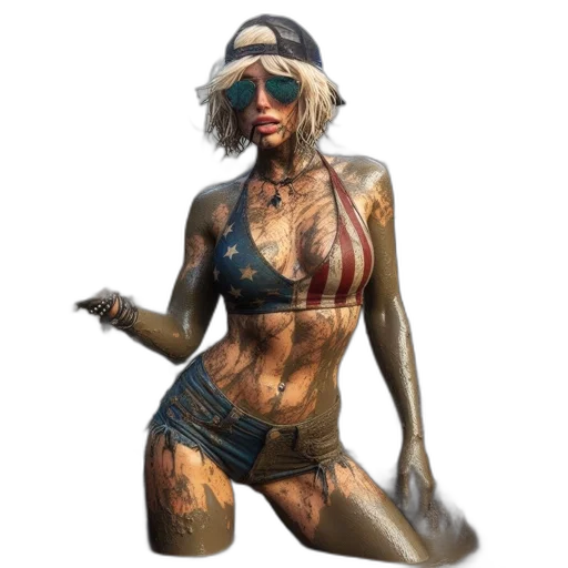 concept art, cyberpunk, fantasy art, comic book art transparent PNG cut-out
