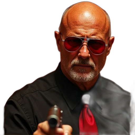 staff, jacket, weapon, face transparent PNG cut-out