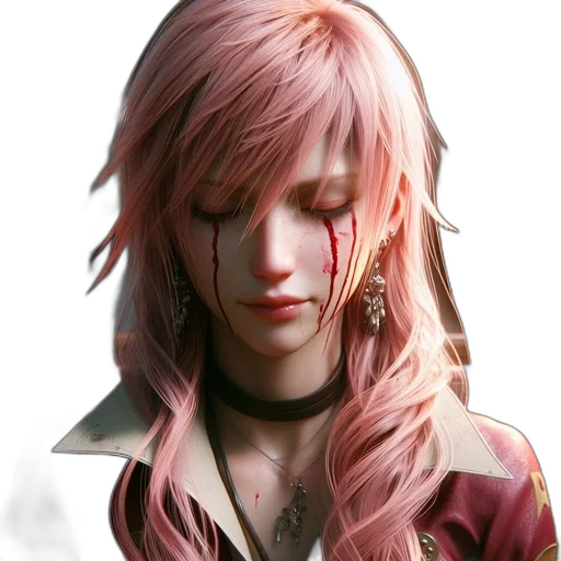 face, jacket, hair, dragon transparent PNG cut-out