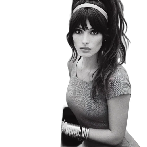hat, dress, hair, photorealistic transparent PNG cut-out
