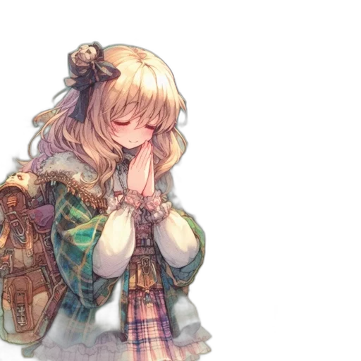 jacket, mask, dress, staff transparent PNG cut-out