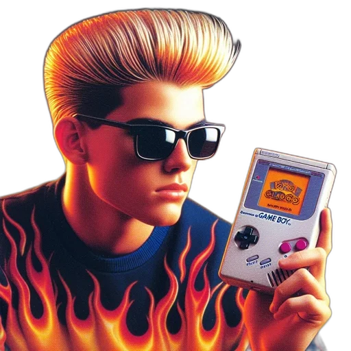 robot, jacket, vaporwave, cyberpunk transparent PNG cut-out
